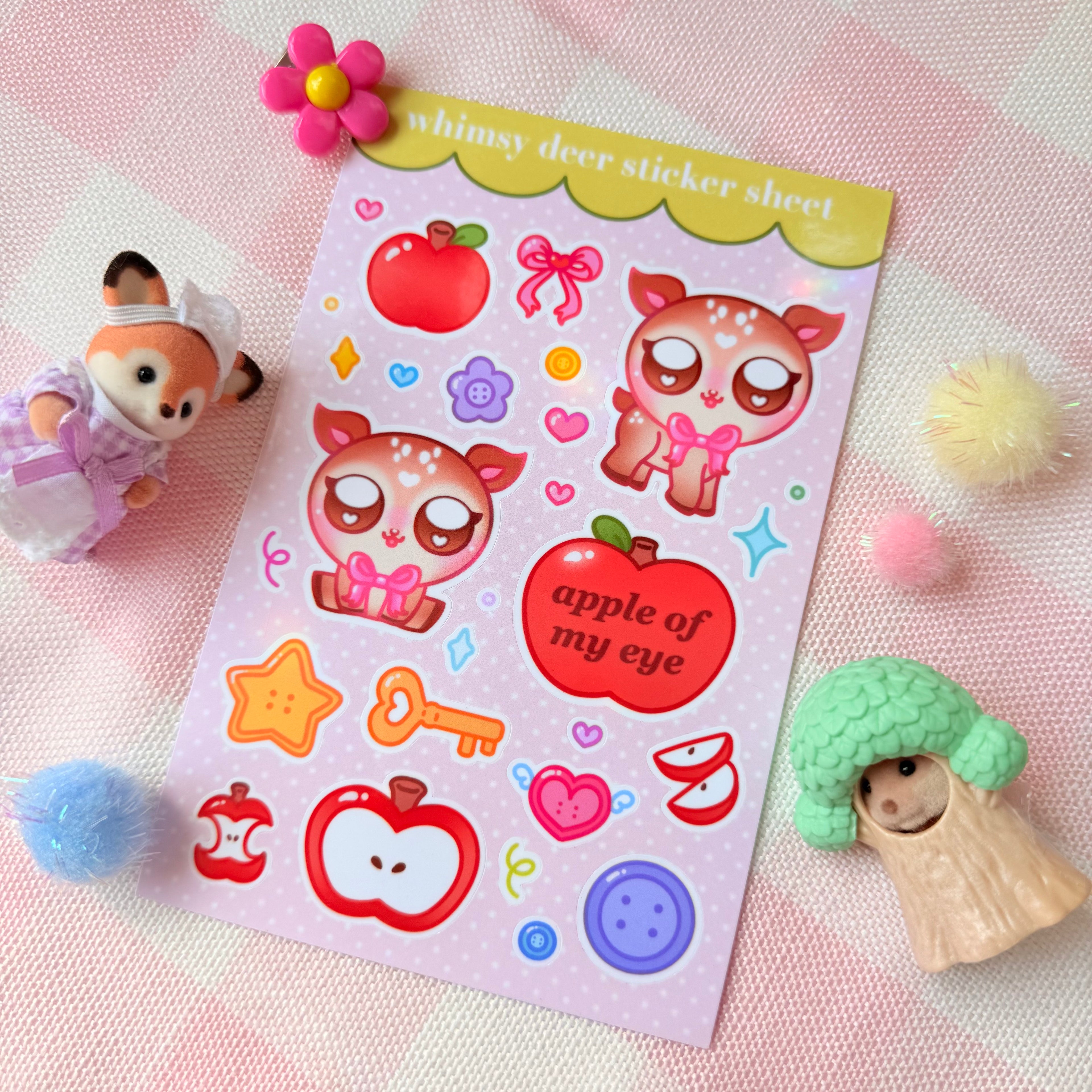 Whimsy Deer Sticker Sheet