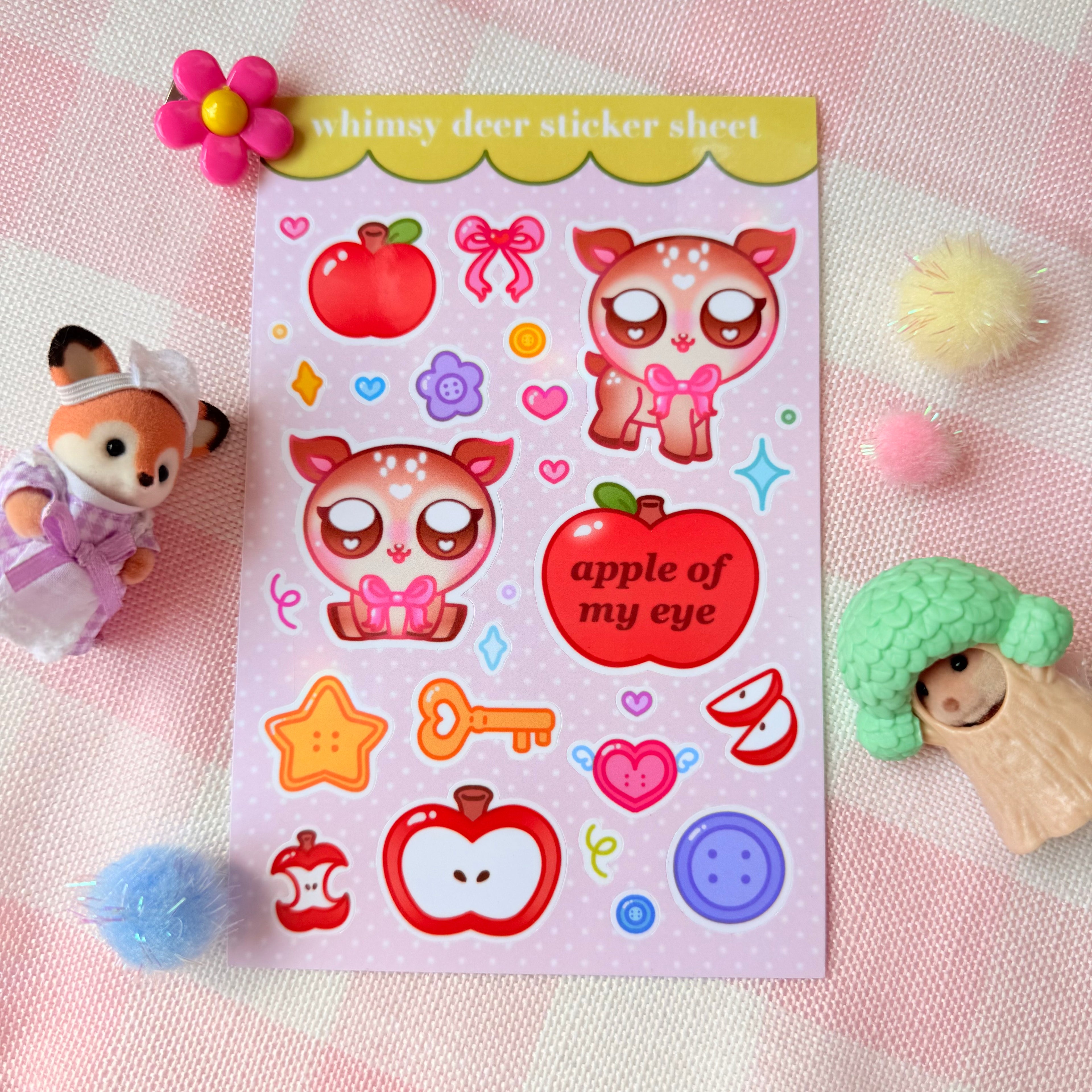 Whimsy Deer Sticker Sheet