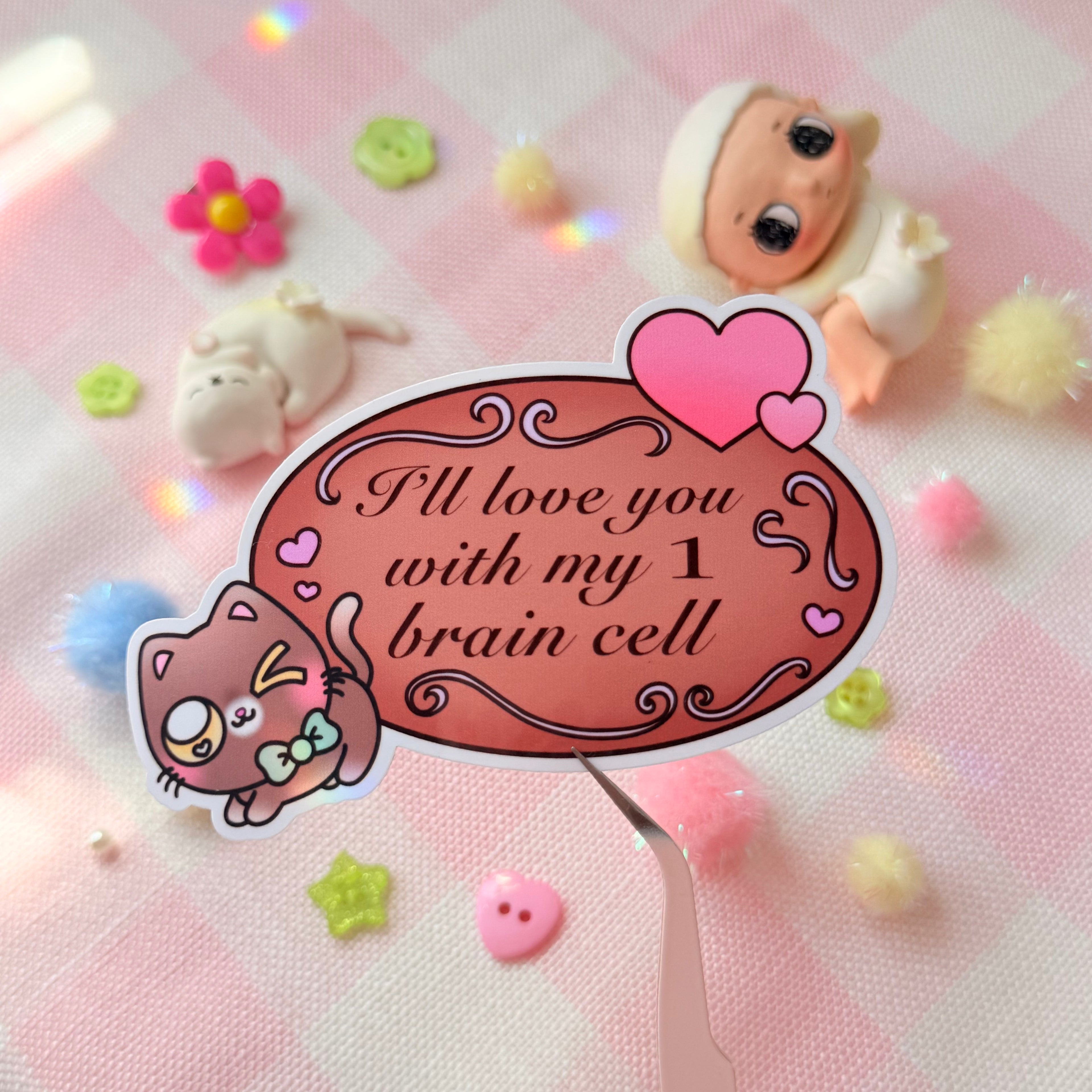 Wholesome Choco Cat Vinyl Sticker