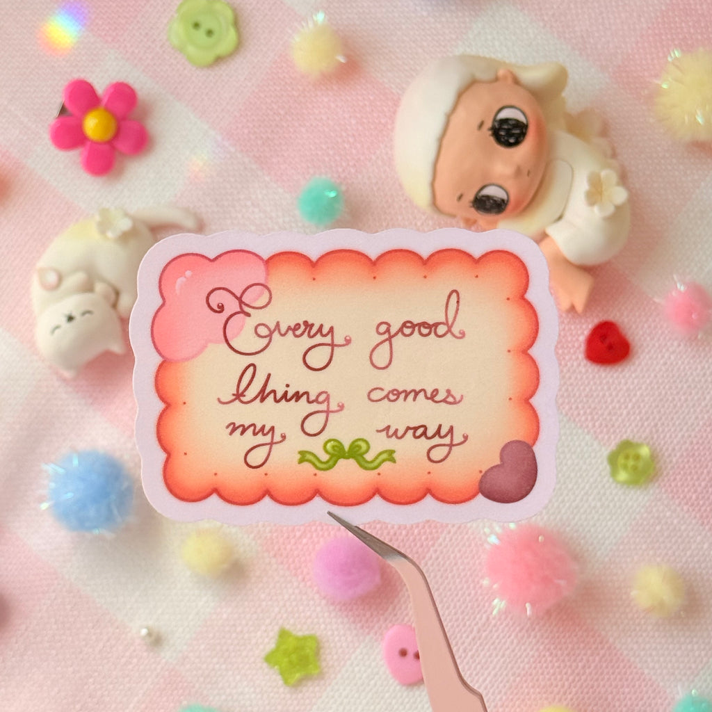 Biscuit Positive Affirmation Vinyl Sticker