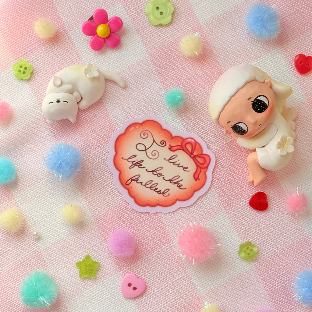 Heart Cookie Positive Affirmation Vinyl Sticker