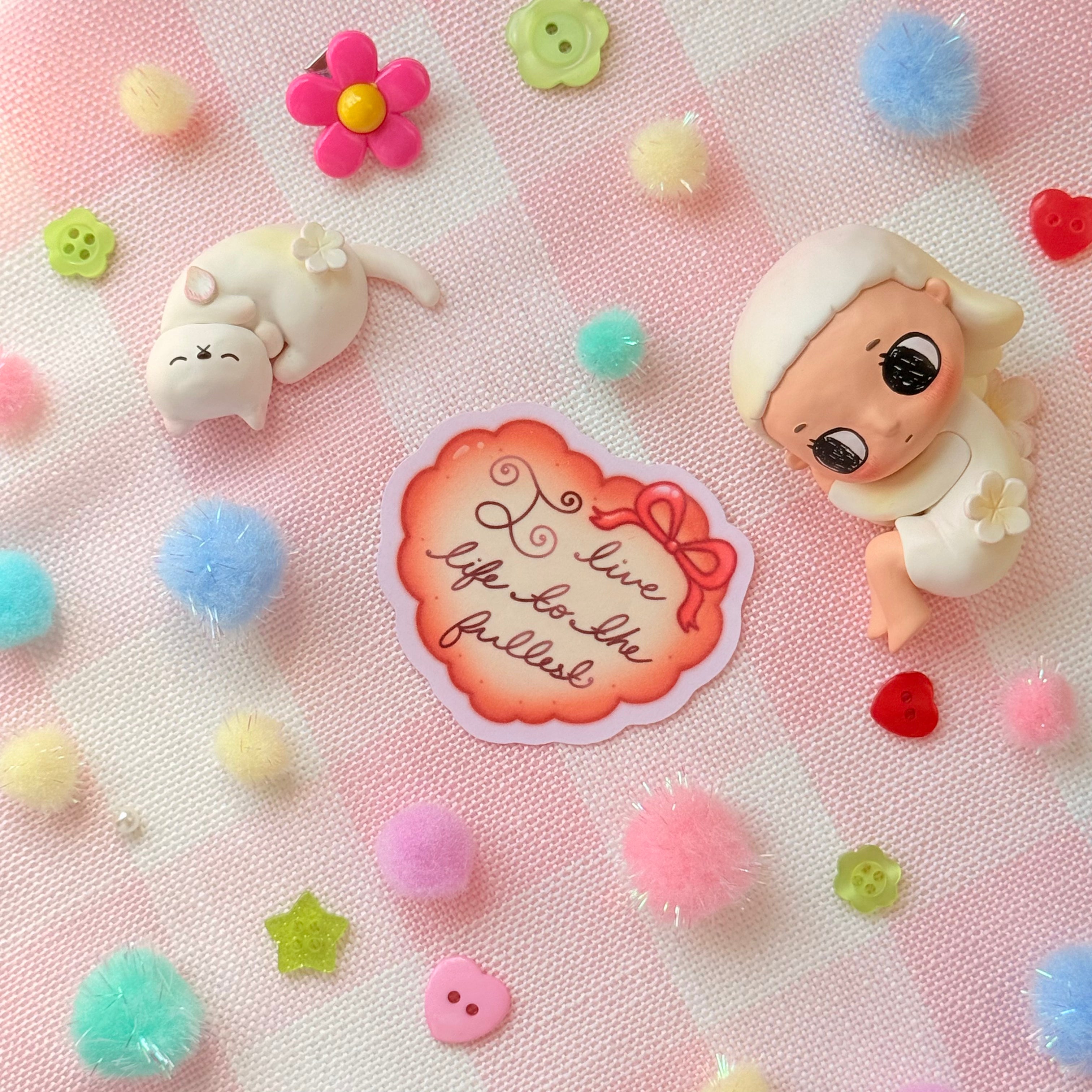 Heart Cookie Positive Affirmation Vinyl Sticker