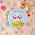 White Hamster Positive Motivation Vinyl Sticker