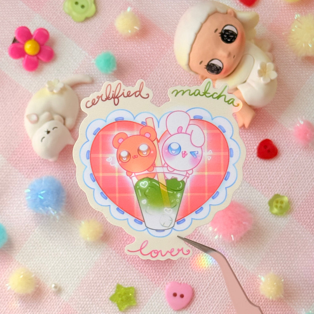 Certified Matcha Lover Vinyl Sticker