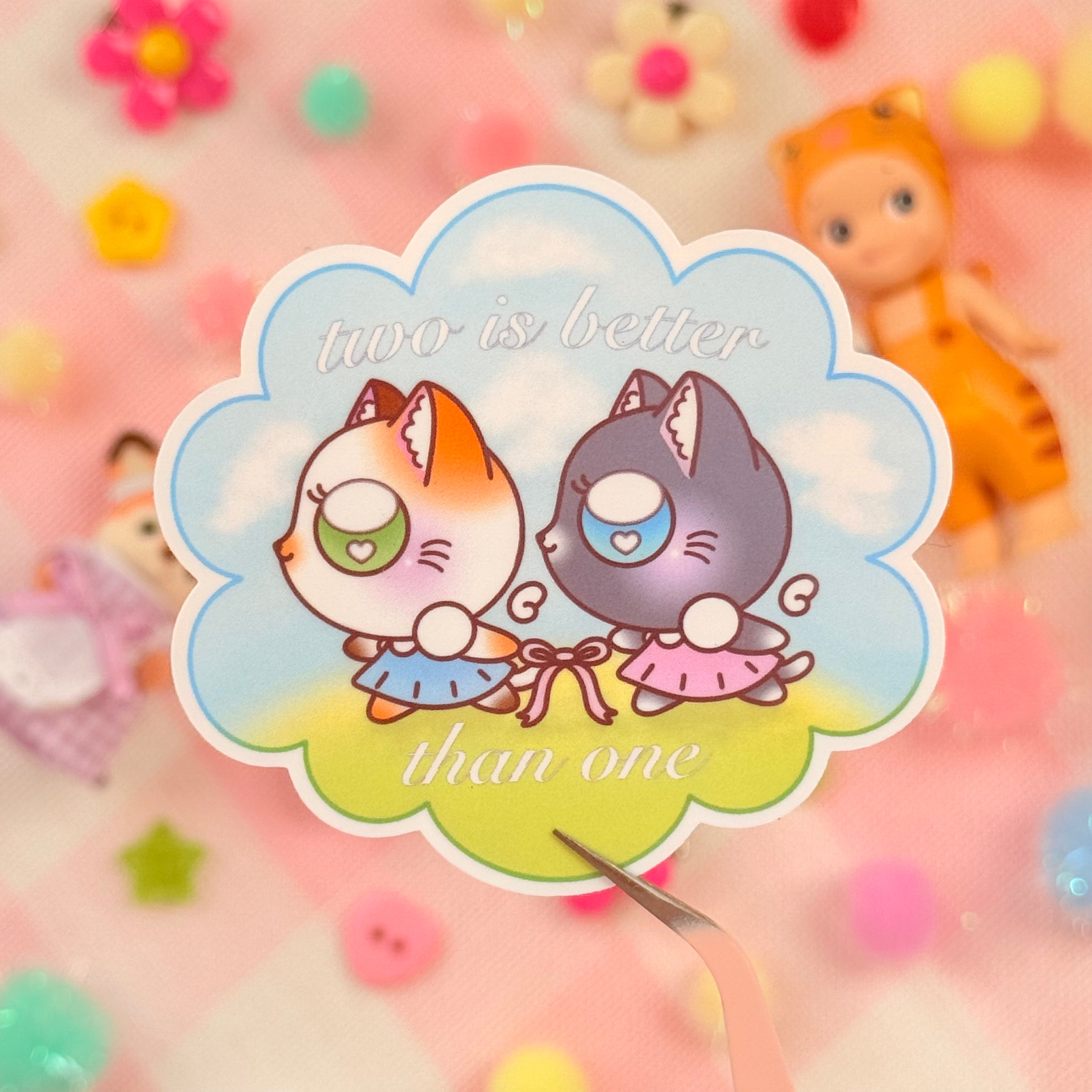 Bestie Kitty Cats Vinyl Sticker