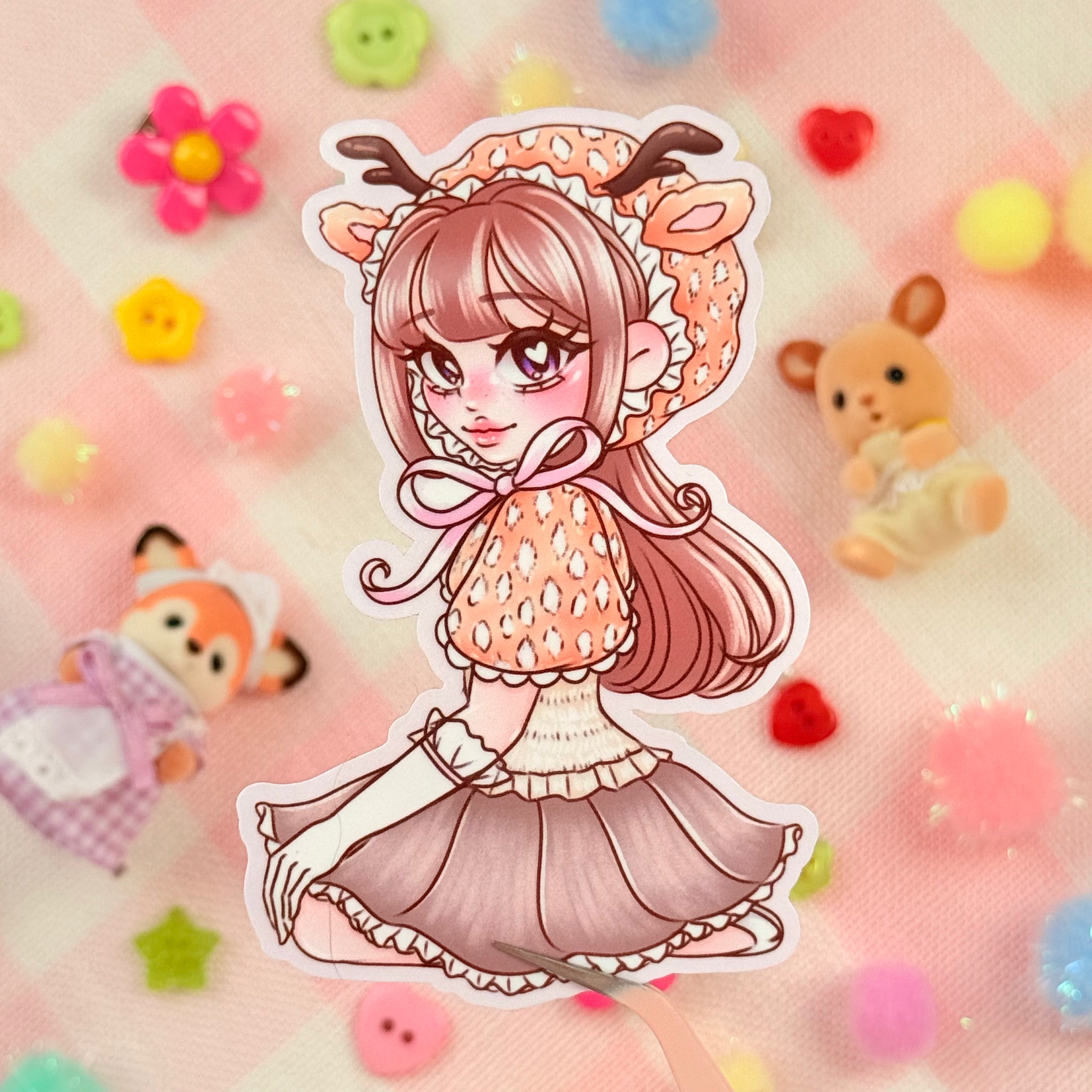 Bambi Girl Vinyl Sticker