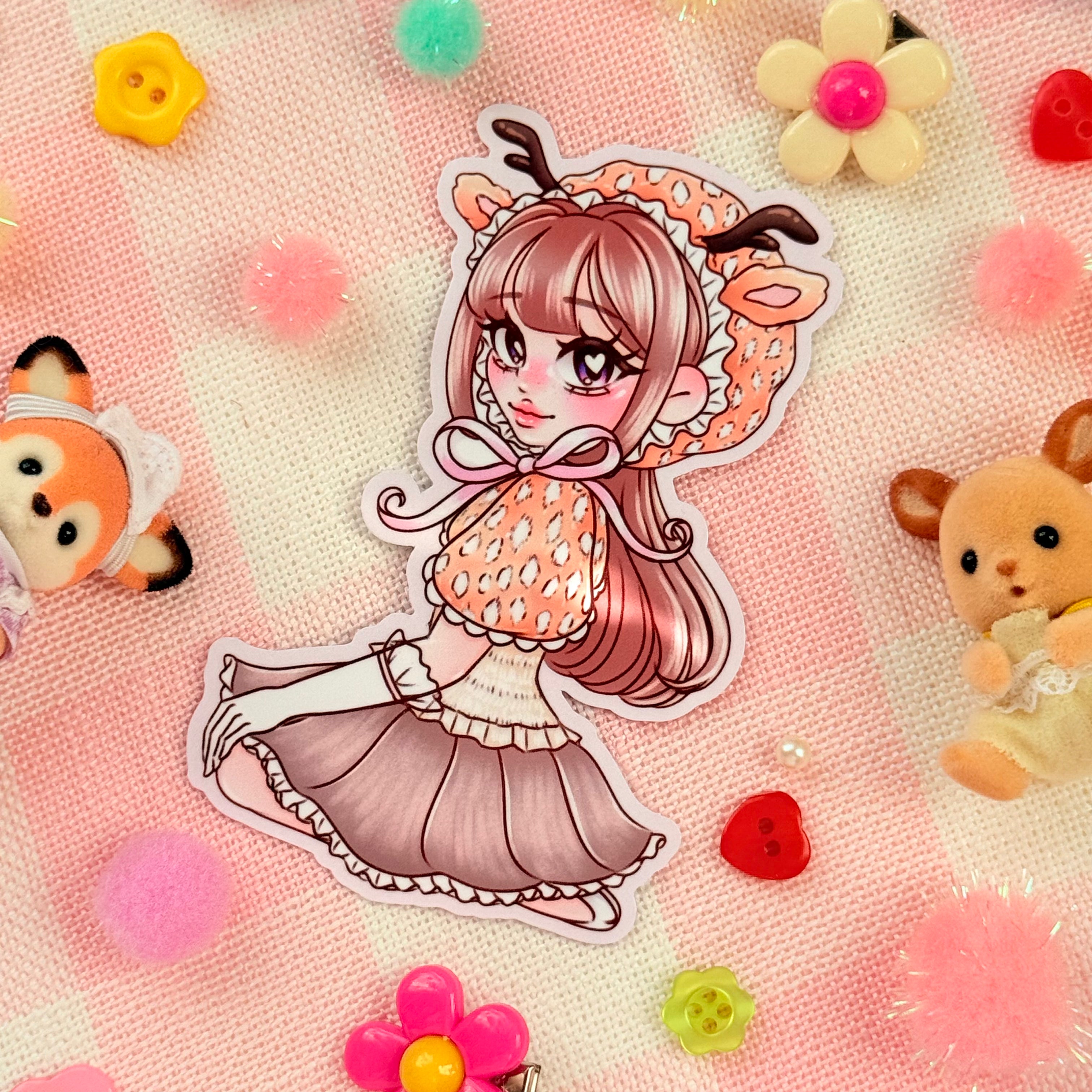 Bambi Girl Vinyl Sticker