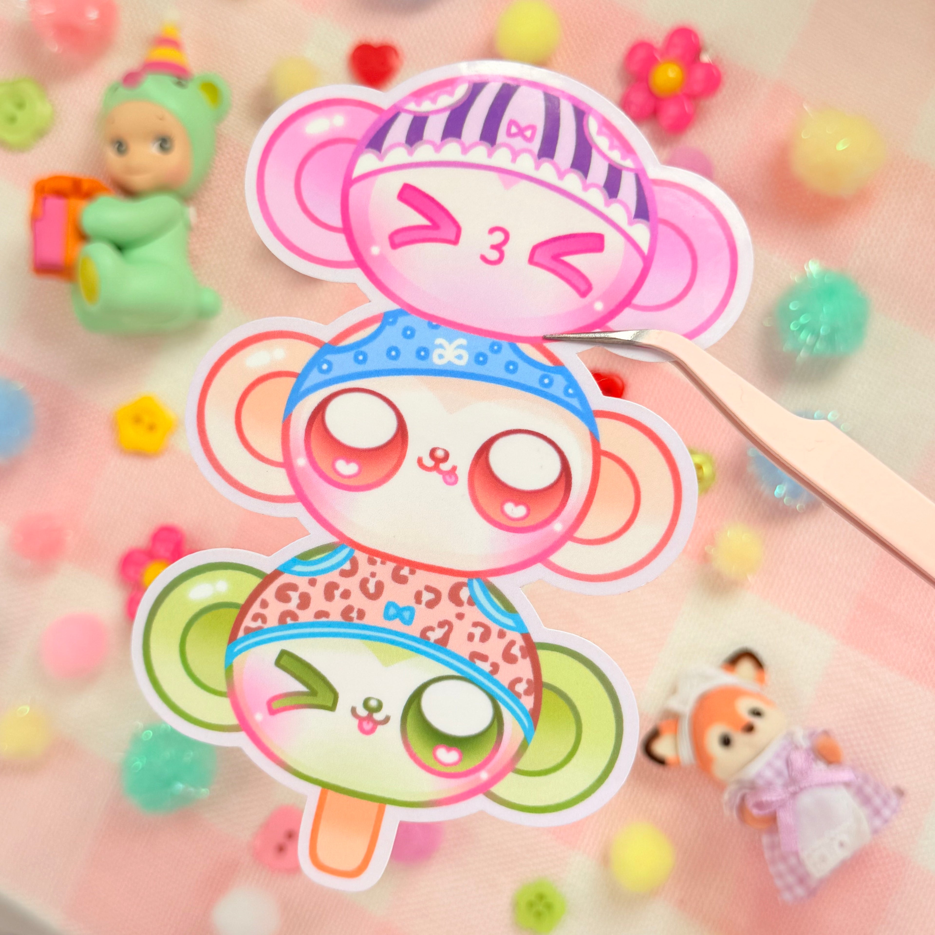 Monkey Undies Dango JUMBO Vinyl Sticker