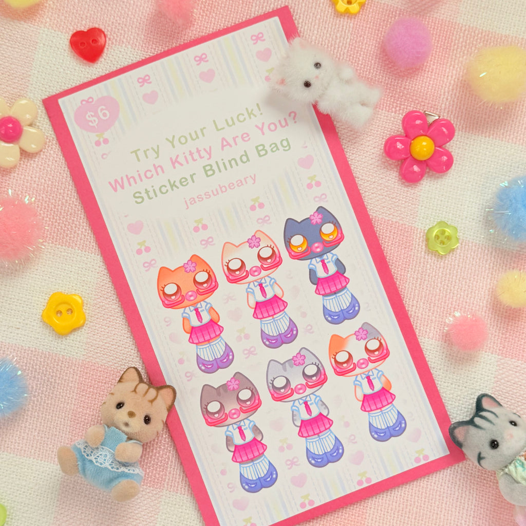Which Kitty School Gal Are You? Sticker Blind Bag