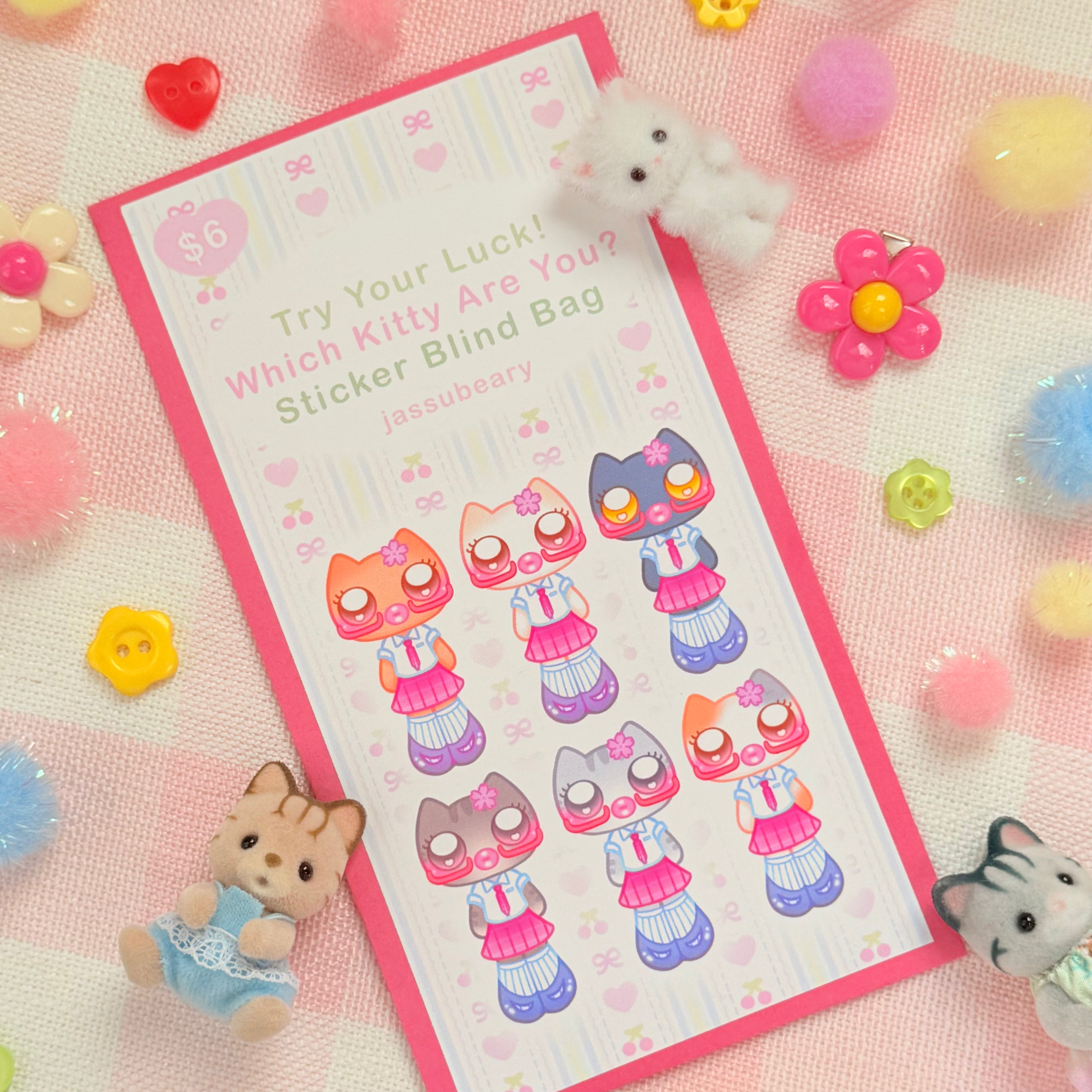 Which Kitty School Gal Are You? Sticker Blind Bag