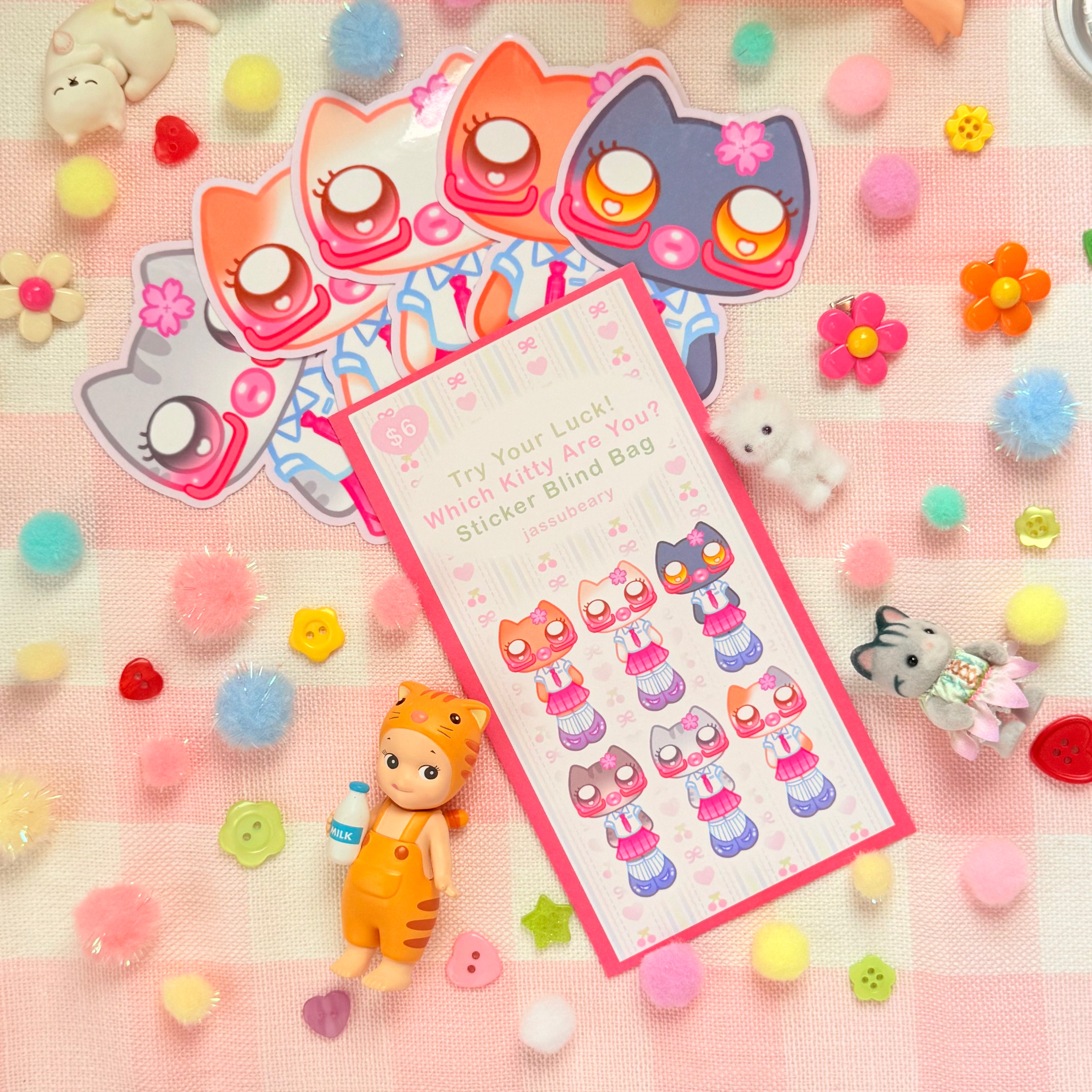 Which Kitty School Gal Are You? Sticker Blind Bag