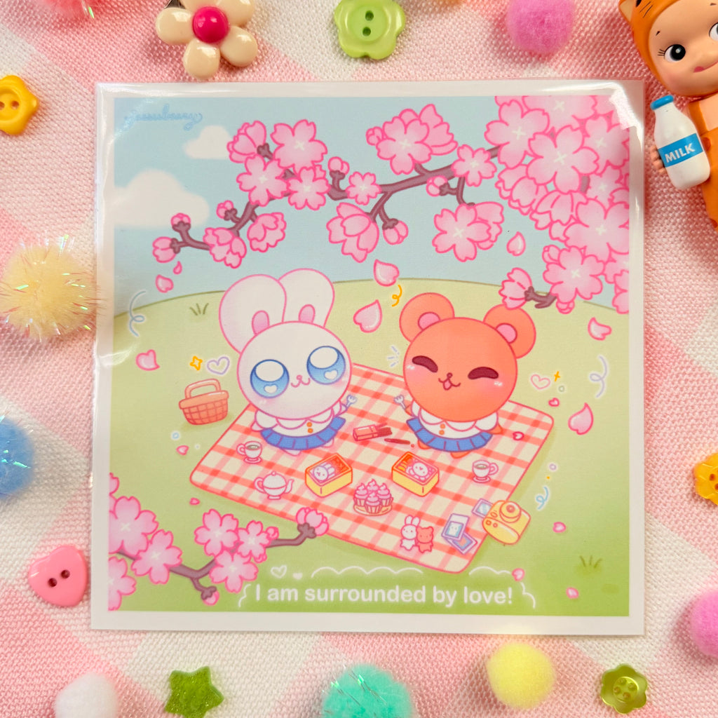 I am Surrounded by Love Art Print