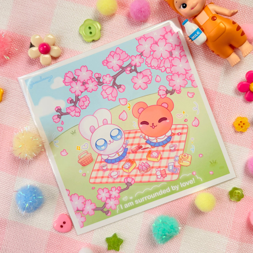 I am Surrounded by Love Art Print