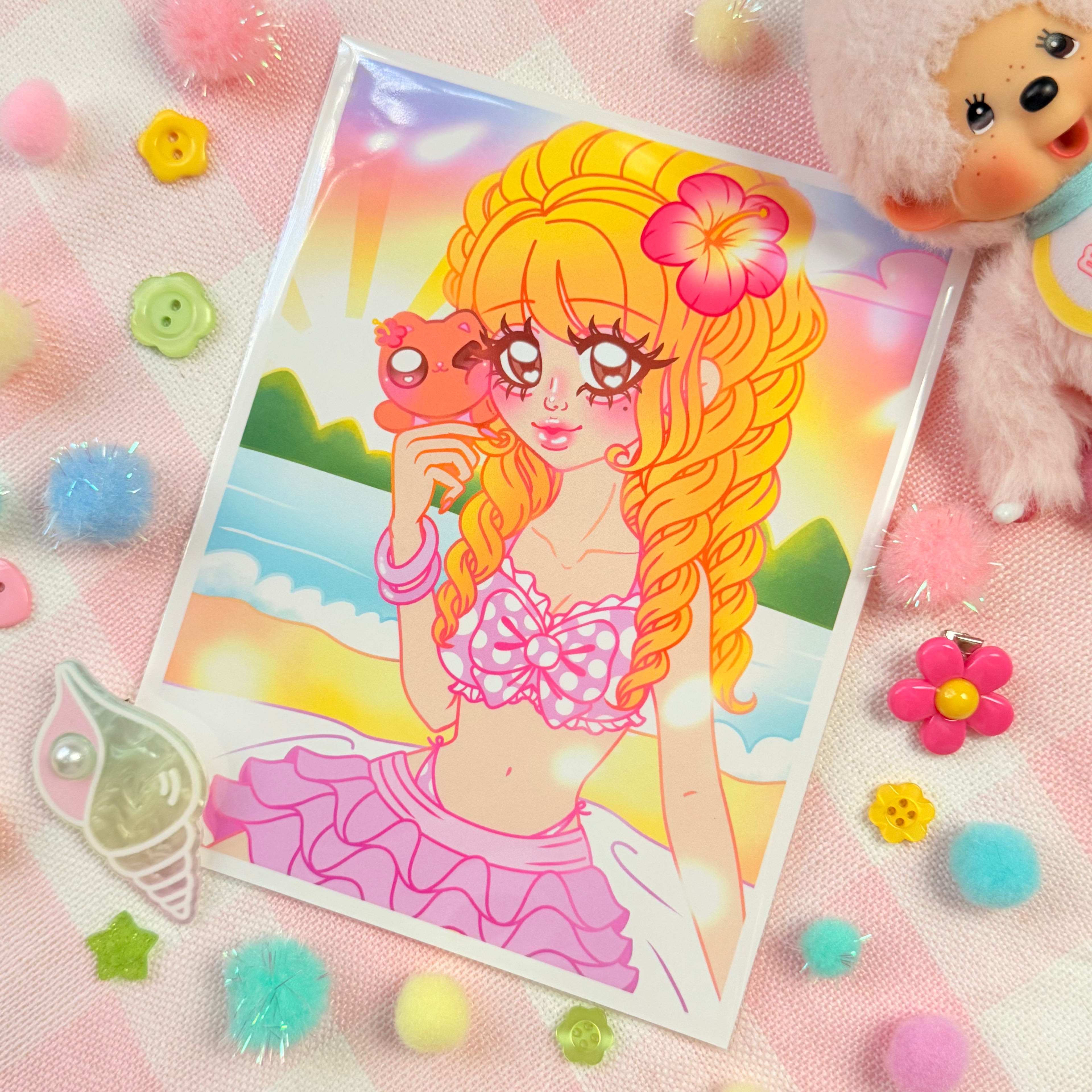 Gyaru Summer! Art Print