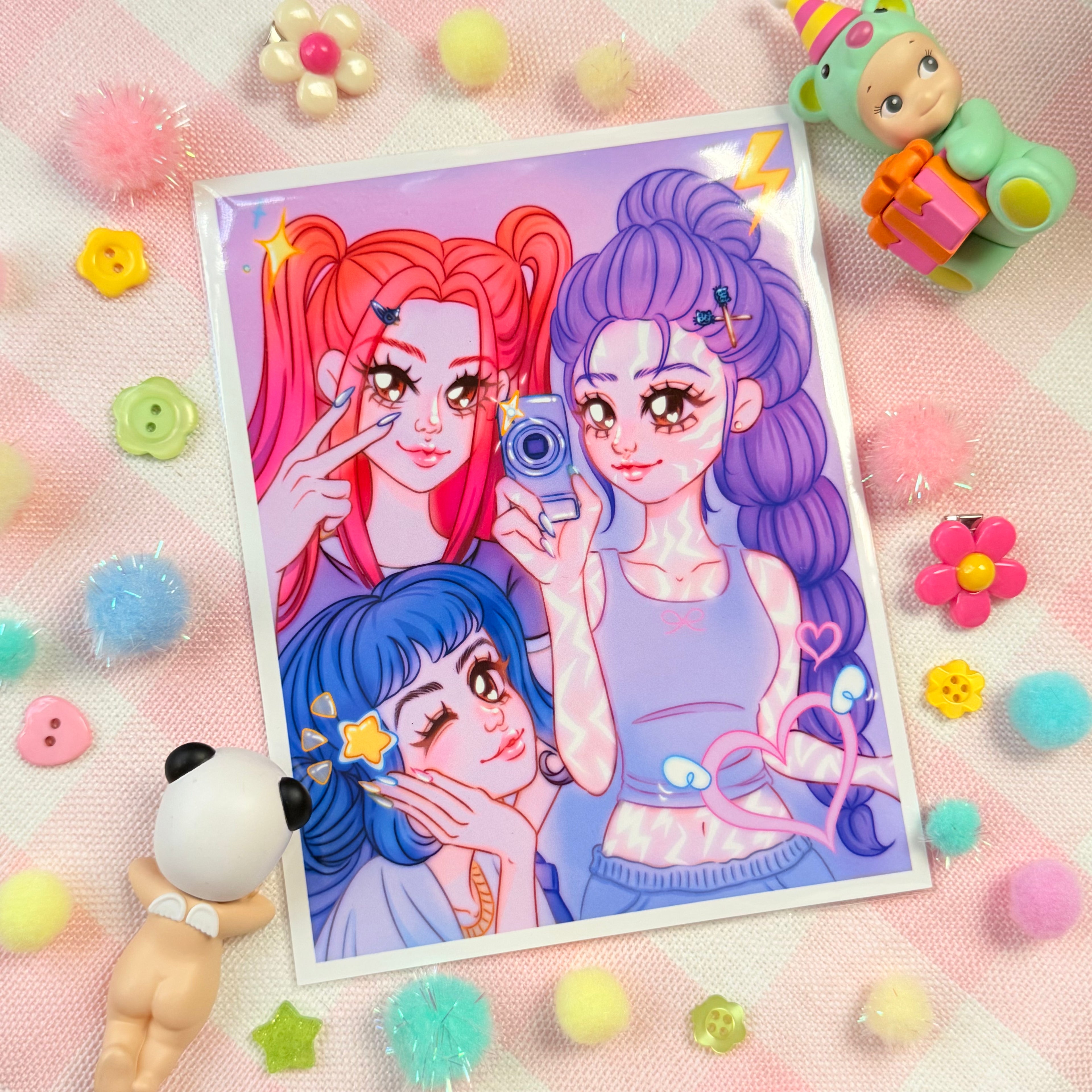 Rumi and the Girls Art Print