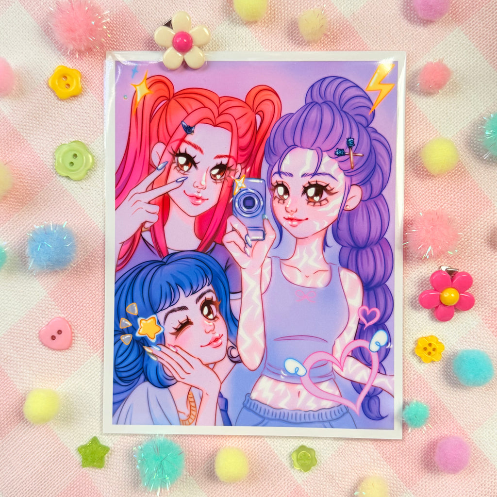 Rumi and the Girls Art Print