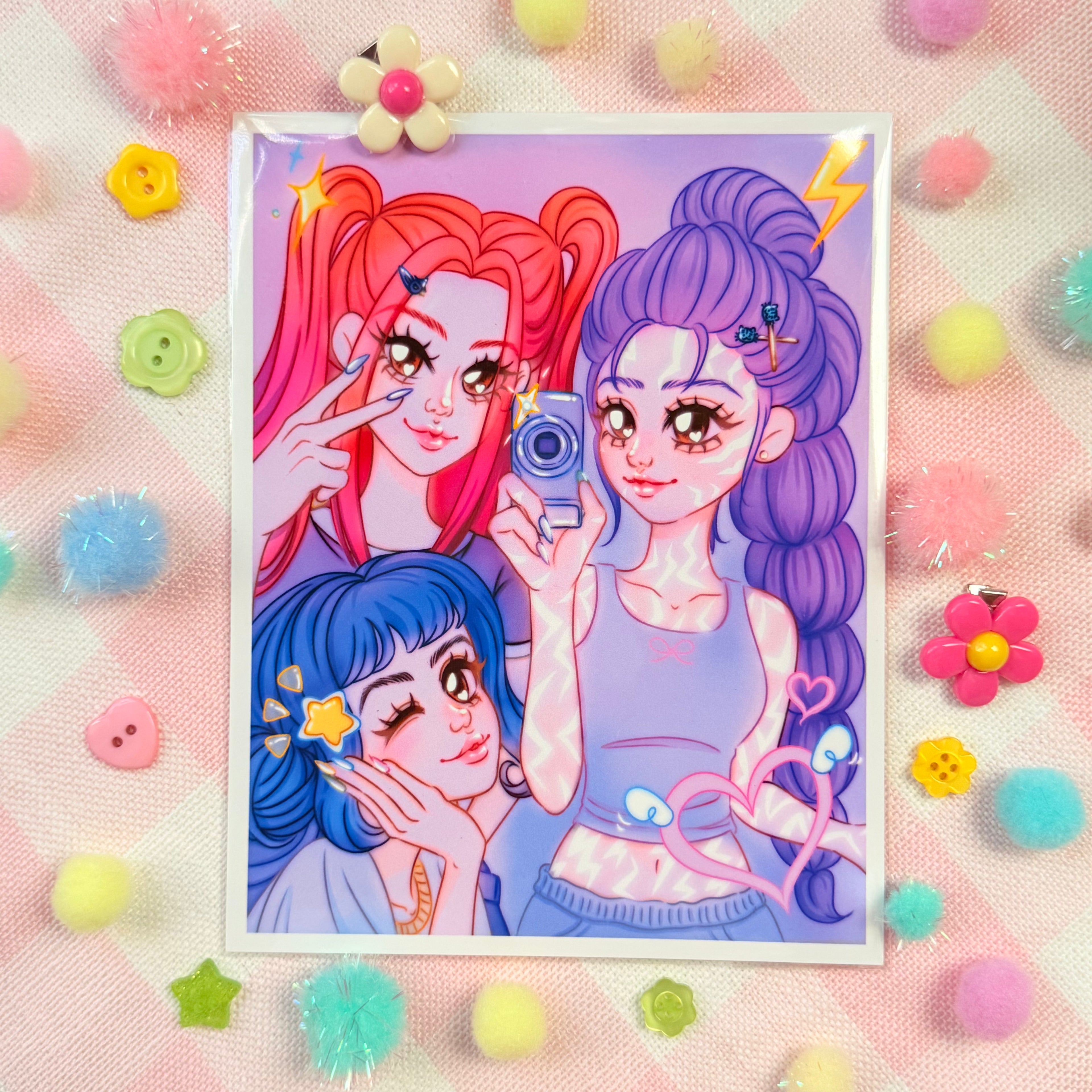 Rumi and the Girls Art Print