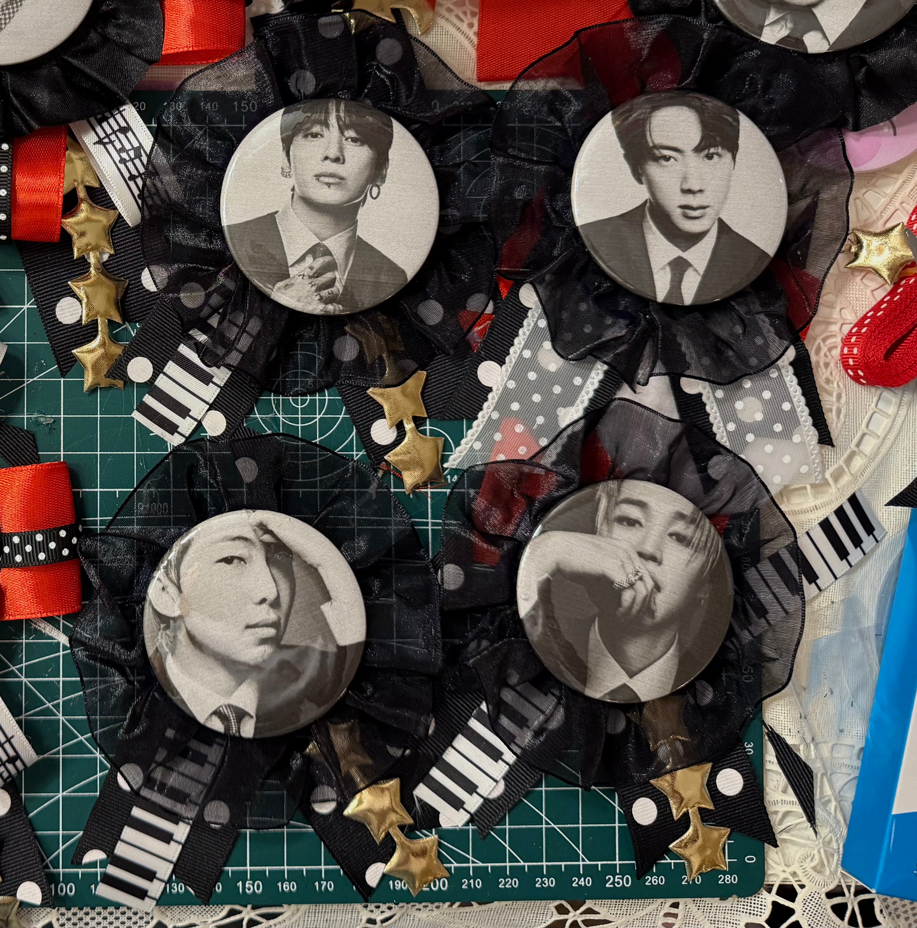 Mini BTS Rosette Ribbon