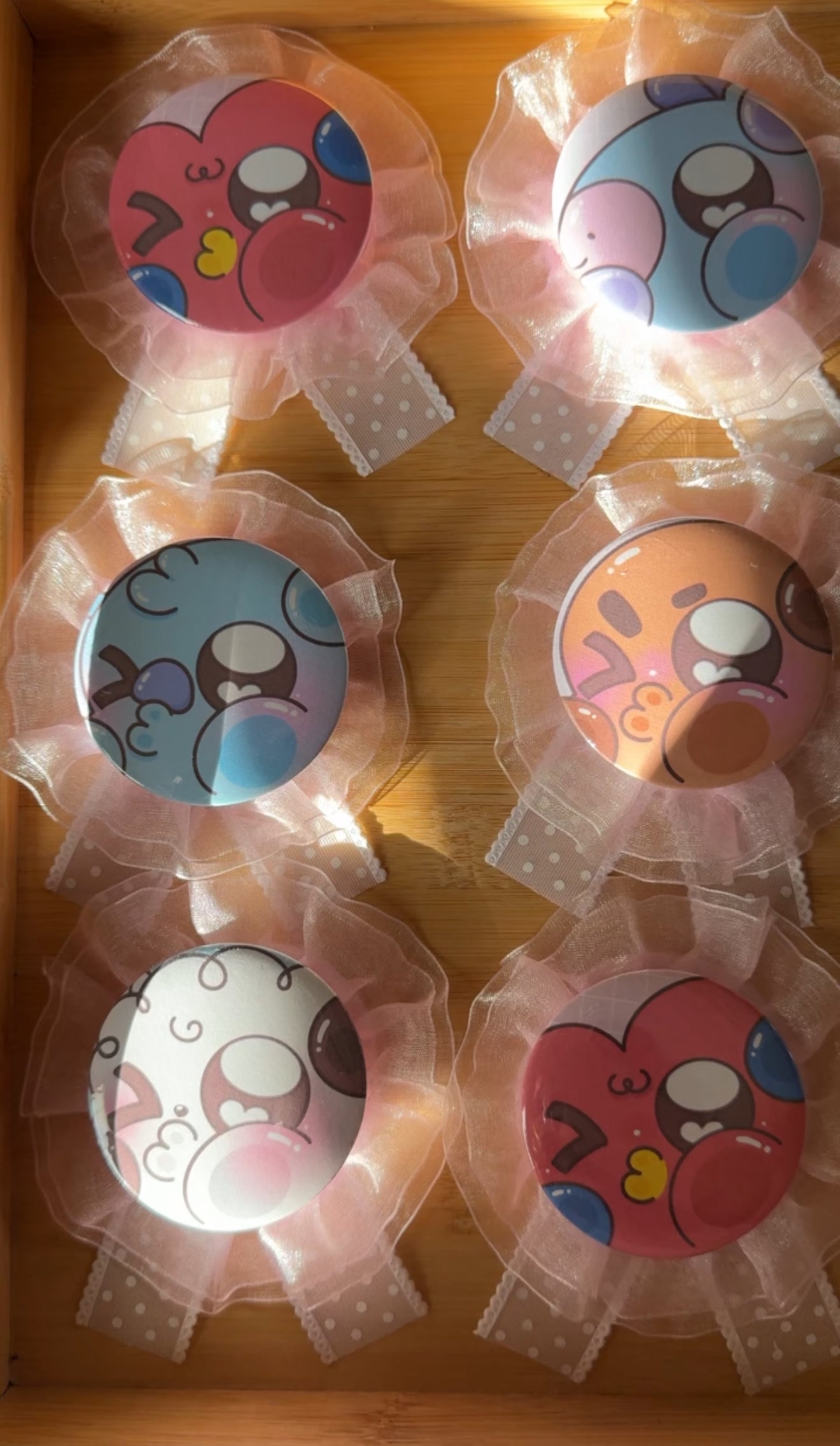 Mini BTS BT21 Rosette Ribbon