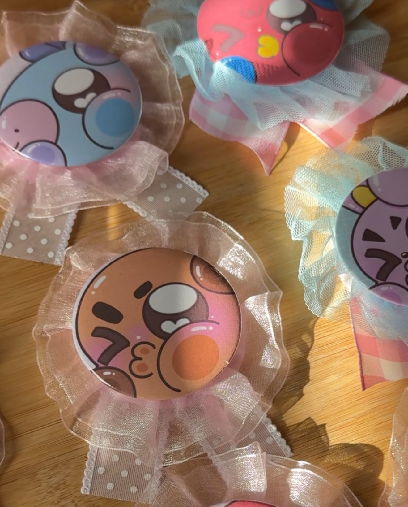 Mini BTS BT21 Rosette Ribbon