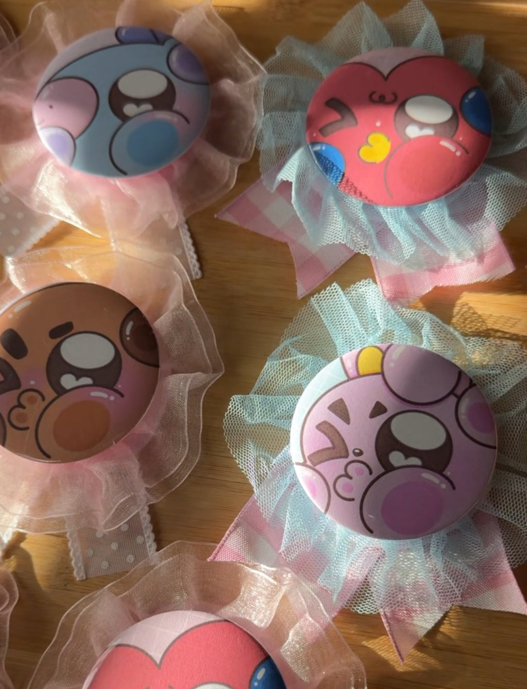 Mini BTS BT21 Rosette Ribbon