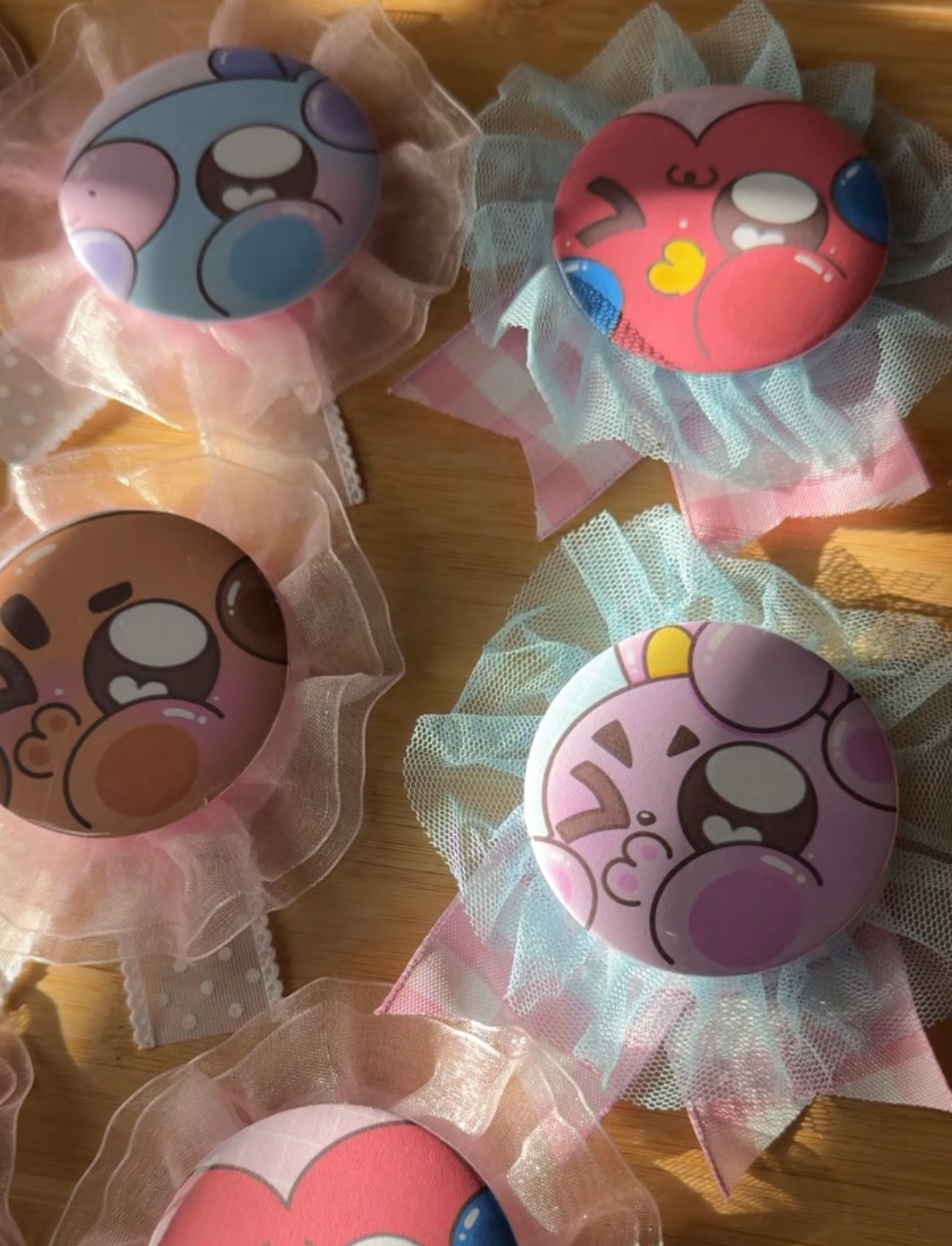 Mini BTS BT21 Rosette Ribbon