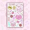 Bunny Sweets Sticker Sheet